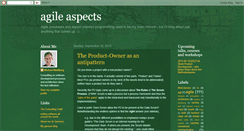 Desktop Screenshot of agile-aspects.michaelmahlberg.com
